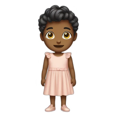 a boy in a dress sticker