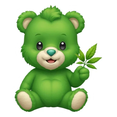 Weed care bear sticker