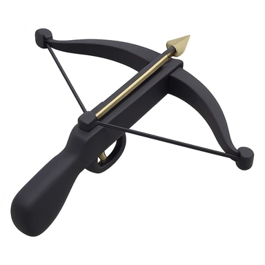 Purple cross bow sticker