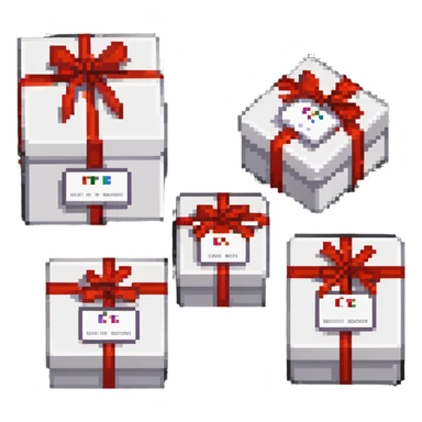 three boxes with "A", "B", "C" labels, inside those boxes there are some beauty products sticker