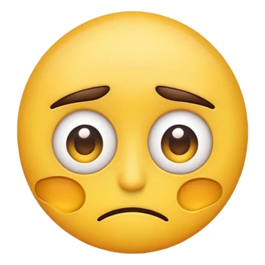 tired emoji with eye bags sticker