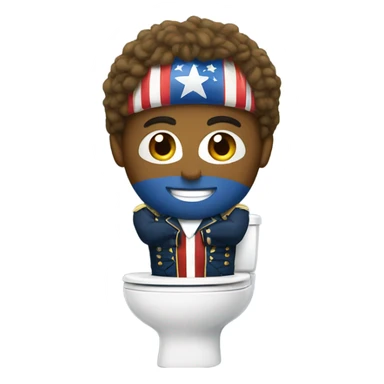 captain merica in toilet sticker