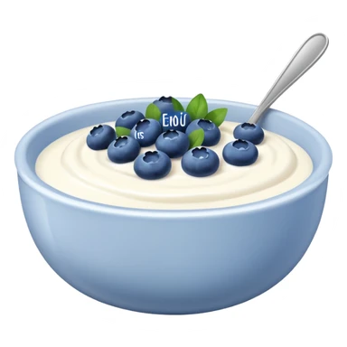 bowl of yogurt sticker