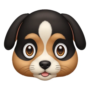 Baby dog face 🐈‍⬛ sticker