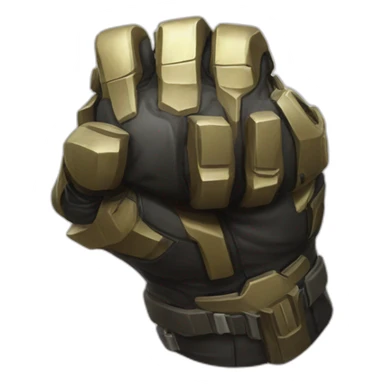 helldivers 2 salute fist sticker