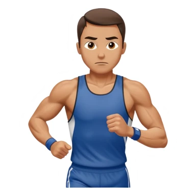 runner finishing a race sticker