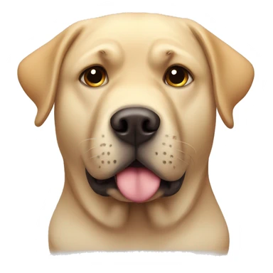 fat labrador grumpy sticker