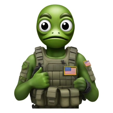 Frogman special forces thumbs up sticker