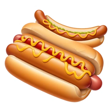 hot dog with a face sticker