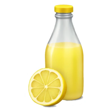 lemon juice bottle sticker