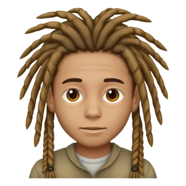 Boy with dreads  sticker