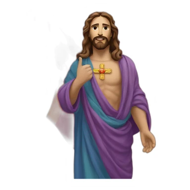 God Jesus flag lgbt sticker