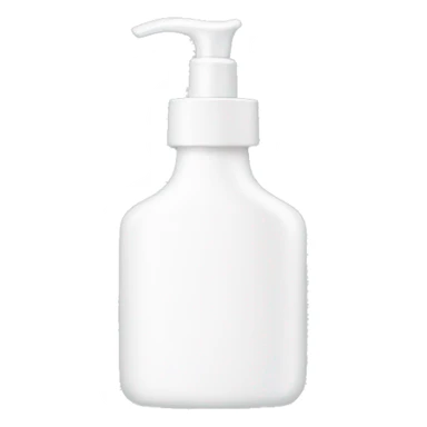white lotion bottle sticker