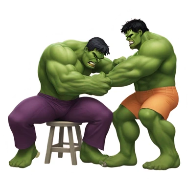 the hulk spanking a peach  sticker