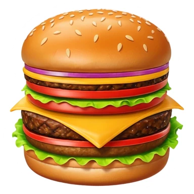burger single patty sticker