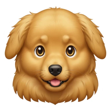I want an emoji of a goldenretriever who is scared sticker