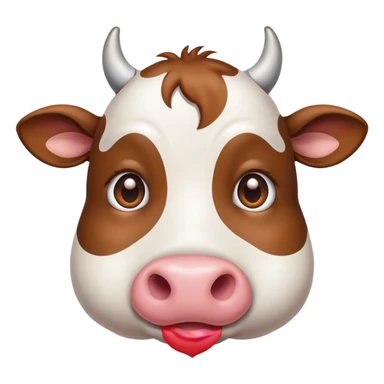 cow fall in love  sticker