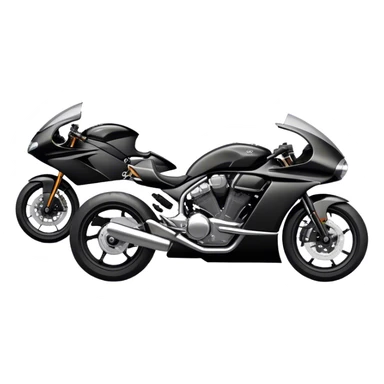 An icon showcasing a sleek motorcycle and a powerful car side by side, with bold, dynamic lines emphasizing speed and performance. highlighting their sleek design, custom tuning, and the excitement of the open road. Perfect for showcasing adventure and freedom on wheels. transparent background sticker