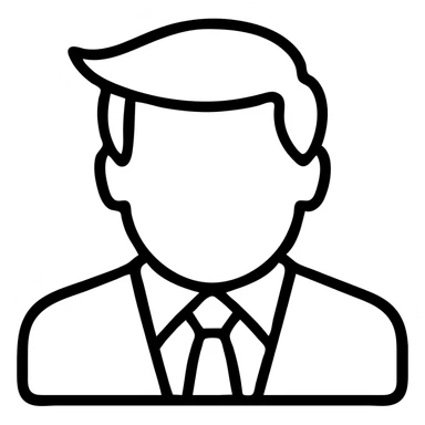 Donald Trump with his signature hairstyle sticker