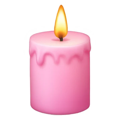 light pink candle sticker