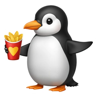 Cips yiyen penguen sticker