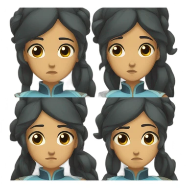 disappointed korra sticker