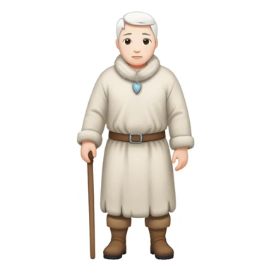 greenland citizen standing full scale sticker