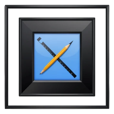 mac os icon crop ruler square wall paint sticker