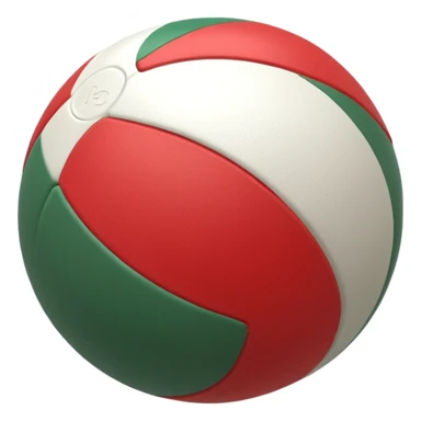 pilates ball with lines red white and green sticker