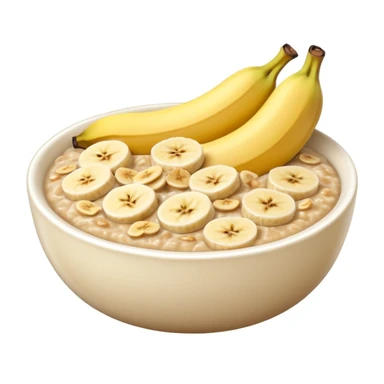 oatmeal with banana sticker
