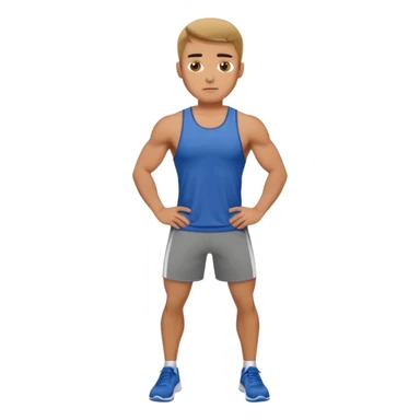 HOMBRE HACIENDO EJERCICIO sticker