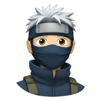 Kakashi with mask sticker
