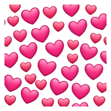 make emoji with a bunch of hearts  sticker