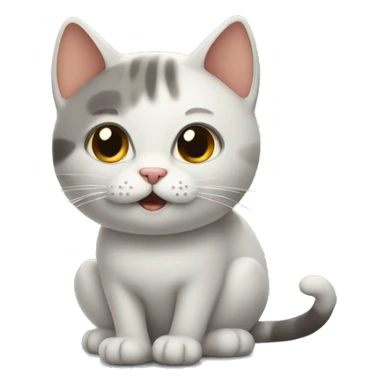 cat with a tupe sticker