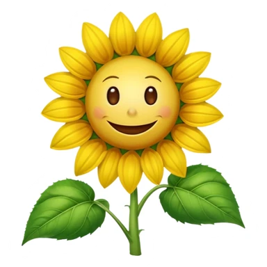An exact  picture of the sunflower from Plants vs. Zombies sticker