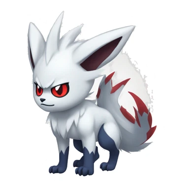 Cool Edgy Absol-Zangoose-Sneasel-Quilava, full body sticker