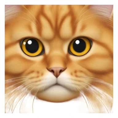 Orange Persian cat sticker