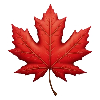 Canadian maple leaf sticker