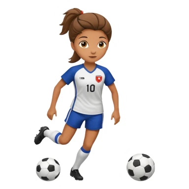 woman soccer player sticker
