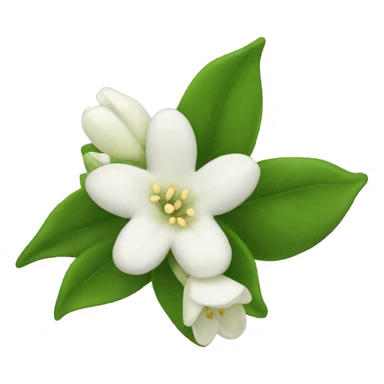 Night Jasmine flower sticker