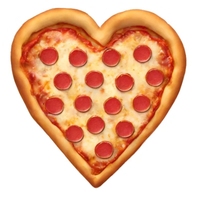 heart shaped pizza sticker