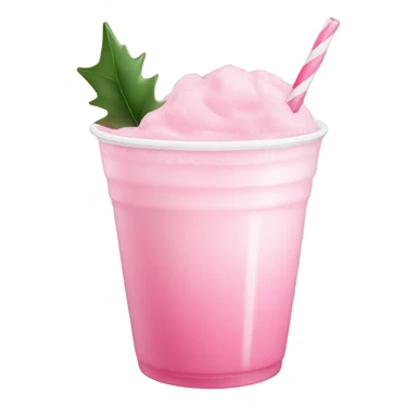 Pastell pink asthetic clean Christmas drink sticker