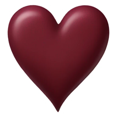 a maroon heart sticker
