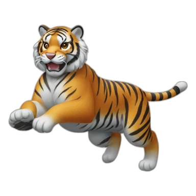 Crystal riding Cringer the tiger sticker