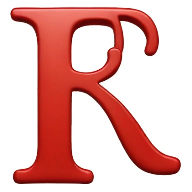Red letter "R" sticker