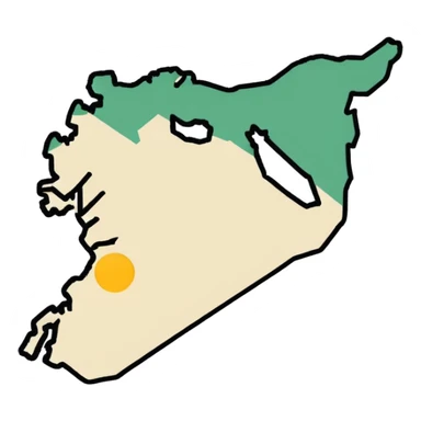 Syria Map Outline sticker