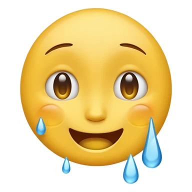 An emoji that is crying and laughing sticker