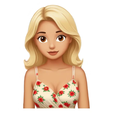 blonde model, brown eyes, honeymoon traveling in italy sticker