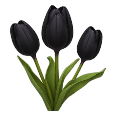 black tulip sticker