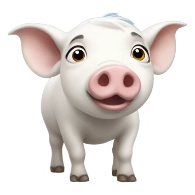 Pua the white pig from moana sticker